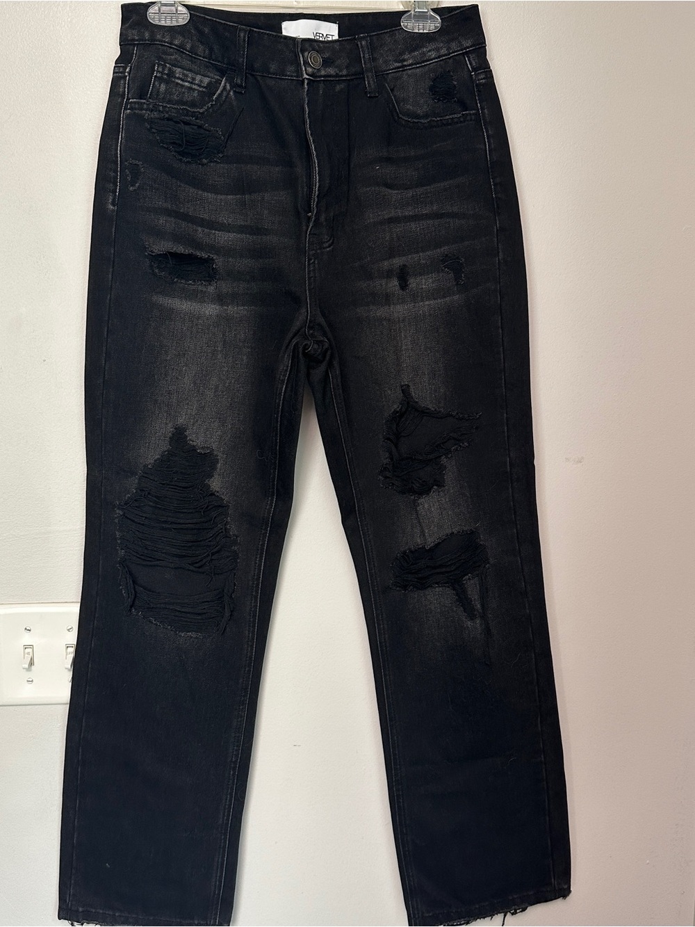 VERVET by Flying Monkey Black Washed Jeans